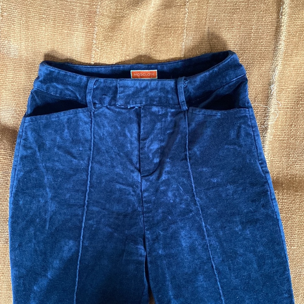 ModCloth Navy Velvet Pant